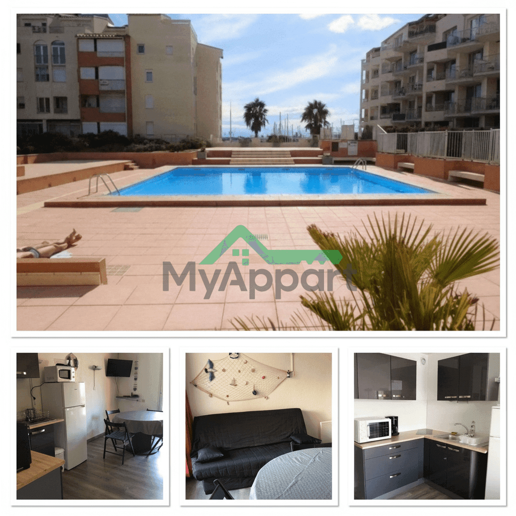 Cap d'Agde~ piscine terrasse proche mer — photo 1