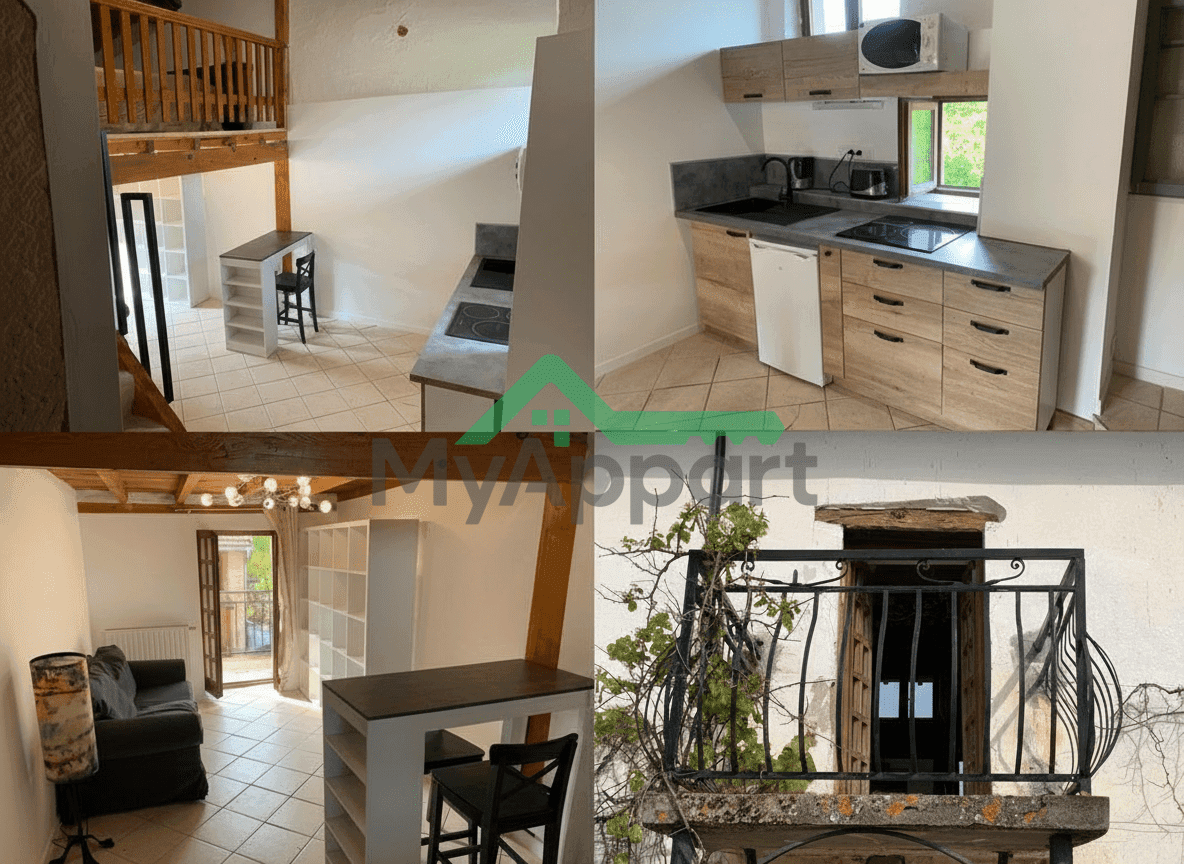 Studio avec Mezzanine de 32m2 meublé, équipé et toutes charges comprises à louer sur Civrieux (01) — photo 1